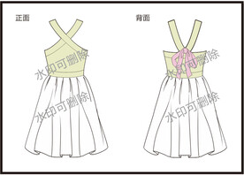 服装设计连衣裙女装款式衬衫T恤