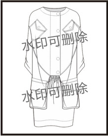 服装设计连衣裙女装款式衬衫T恤