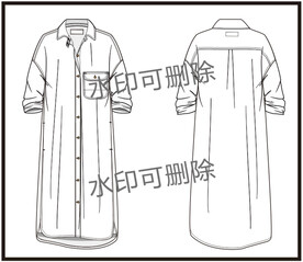 服装设计连衣裙女装款式衬衫T恤