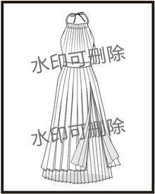 服装设计连衣裙女装款式衬衫T恤