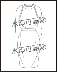 服装设计连衣裙女装款式衬衫T恤