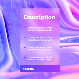 高级幻彩流体高饱和质感海报系列