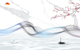 新中式山水意境新画 TIF分层