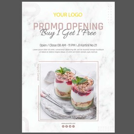 下午茶西式甜点海报