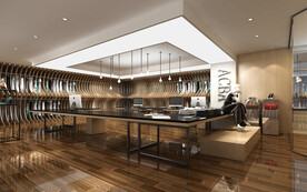 仿古砖瓷砖空间效果图