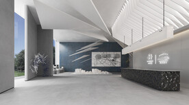 仿古砖瓷砖空间效果图