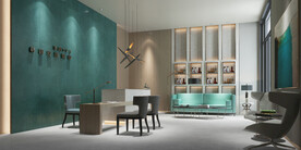 仿古砖瓷砖空间效果图