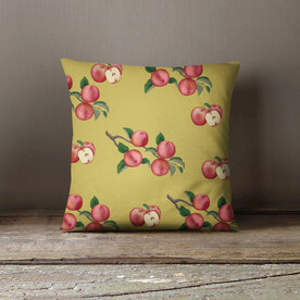 手绘苹果抱枕效果图