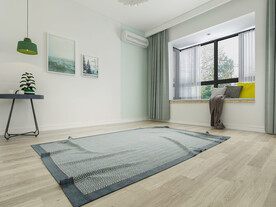 北欧风卧室背景墙3D效果图场景