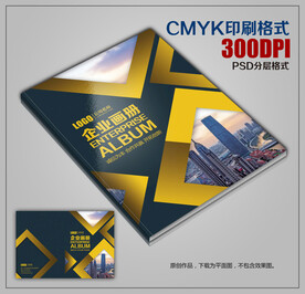 高档金色画册封面企业画册封皮