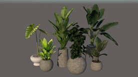 绿植盆栽SU3D模型