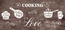 木板木纹英文挂板