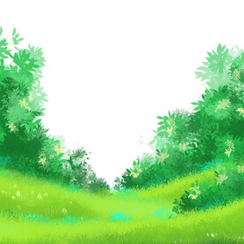 插画绿色植物装饰元素