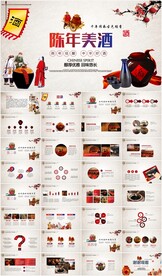 白酒美酒中国风酒文化PPT