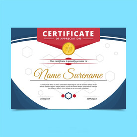 优秀员工颁奖荣誉证书模板设计