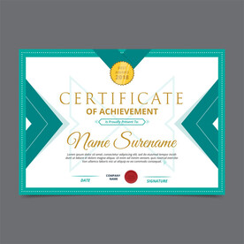 优秀员工颁奖荣誉证书模板设计