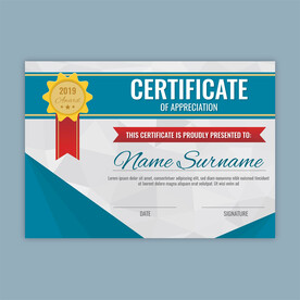 优秀员工颁奖荣誉证书模板设计