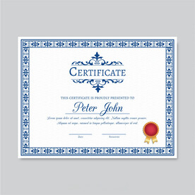 优秀员工颁奖荣誉证书模板设计