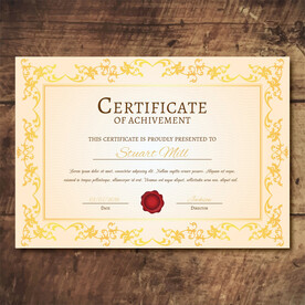 优秀员工颁奖荣誉证书模板设计