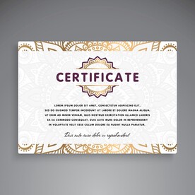 优秀员工颁奖荣誉证书模板设计