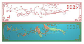 财源滚滚沙发花鸟靠背