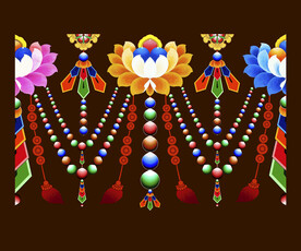 藏式花纹  藏式花边  藏族花