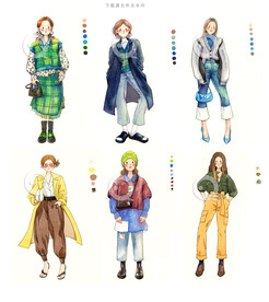 手绘时装女孩高清图集