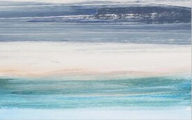 侘寂风抽象肌理水彩油画背景墙