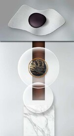 北欧风抽象立体几何玄关装饰画