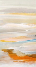 北欧风抽象水彩油画玄关装饰画