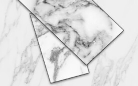 现代风抽象几何大理石拼花电视墙