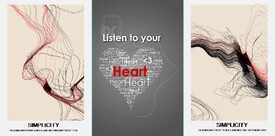 北欧抽象线条爱情情侣装饰无框画