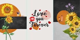 晶瓷北欧风抽象爱情侣装饰无框画