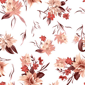 手绘花 大牌花型 