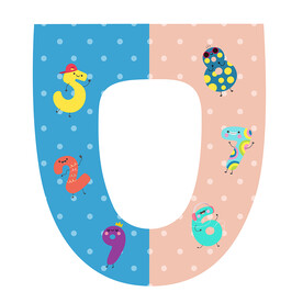 卡通马桶圈图案