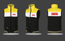 羽绒马甲效果图