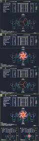 三翼旋转门CAD图纸