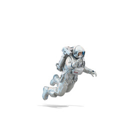 太空宇航员细分层样机PSD素材