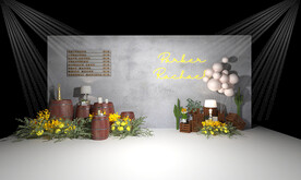 3Dmax婚礼主题展示区设计效