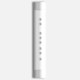 白银色金属三段式短笛