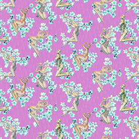 大牌花型 金属女人