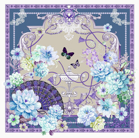 方巾 蝴蝶  大牌 