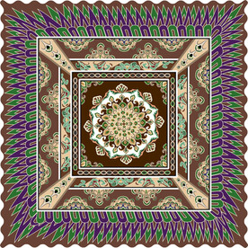 敦煌莫高窟103窟壁画团花藻井