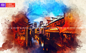 浙江嘉兴月河街