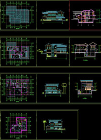 中式别墅施工图