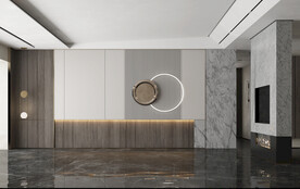 现代客厅空场景