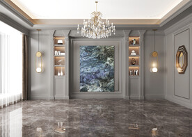 美式欧式餐厅空场景