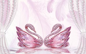 天鹅电视背景墙