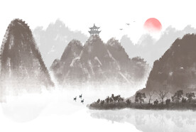 山水画 晶瓷画 新中式