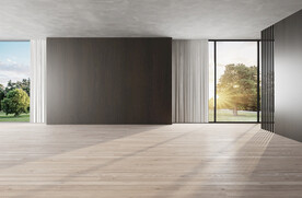 现代极简客厅空场景